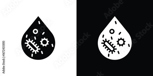 Dirty water drop icon vector Graphic Designs. Suitable for use on web apps,