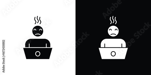 Burnout icon vector Graphic Designs. Suitable for use on web apps,