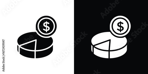 Budget planning icon vector Graphic Designs. Suitable for use on web apps,
