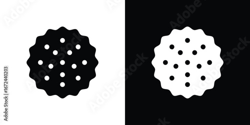 Biscuit icon vector Graphic Designs. Suitable for use on web apps,