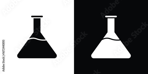Beaker icon vector Graphic Designs. Suitable for use on web apps,
