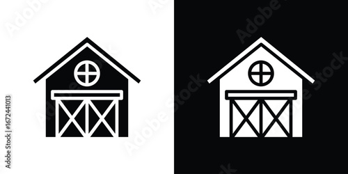 Barn icon vector Graphic Designs. Suitable for use on web apps,