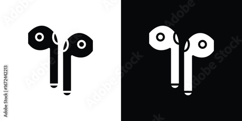Air pods icon vector Graphic Designs. Suitable for use on web apps,