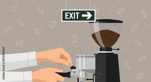 Brewing Aromas: A Visual Depiction Of The Coffee-Making Process, Focused On Flavor.