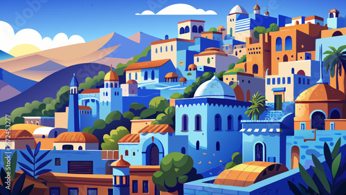 Chefchaouen, Morocco’s enchanting blue city, radiates charm with painted walls, narrow alleys, and mountain backdrop. Its tranquil atmosphere feels magical, creating a dreamy cultural destination full