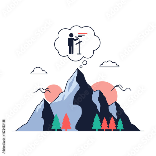 Reaching the summit of your public speaking goals a journey towards confident presentation mastery