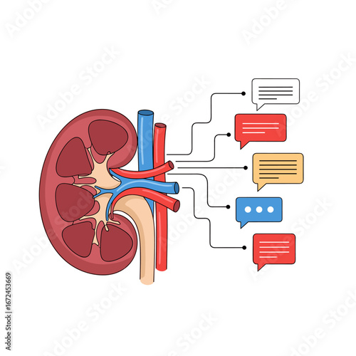 Understanding kidney health and functionality through visual communication and data analysis methods