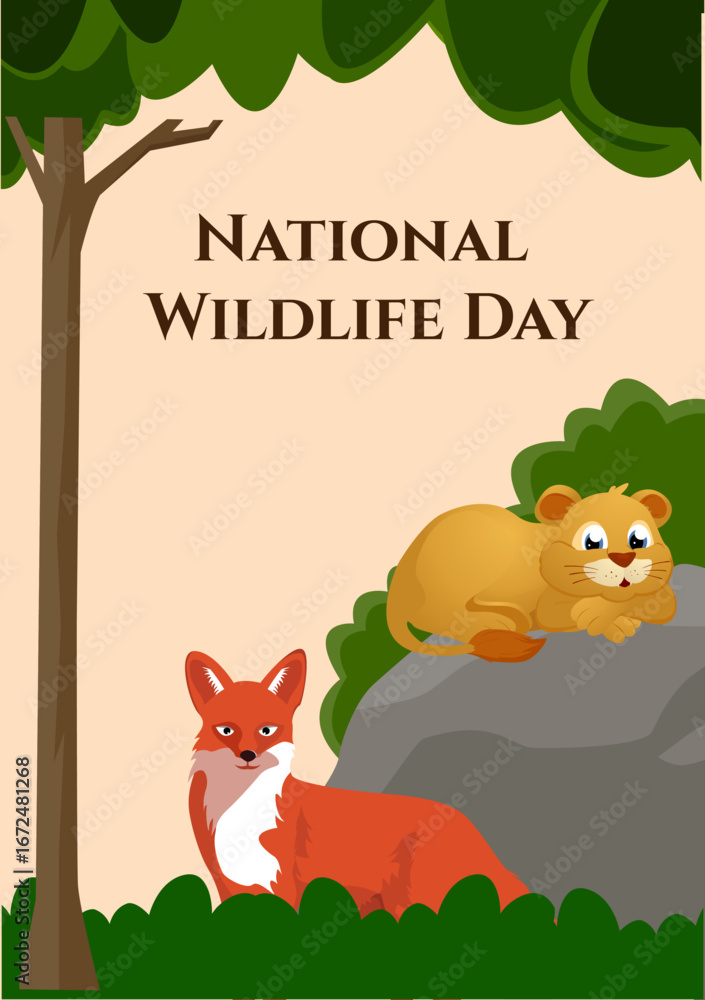 Fototapeta premium National Wildlife Day