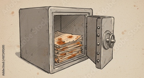 A metal safety deposit box with a digital lock is a secure kitchen appliance