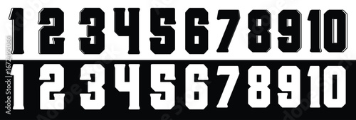 Set of numbers. Number circles set 1 to 10. Set of Round 1-10 numbers icon for education. Bullet point number icons collection 1-10. Numeral typographic line and flat icons set. Vector illustration.