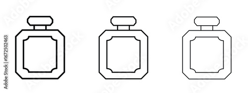 Perfume icon in outline stroke style symbol.