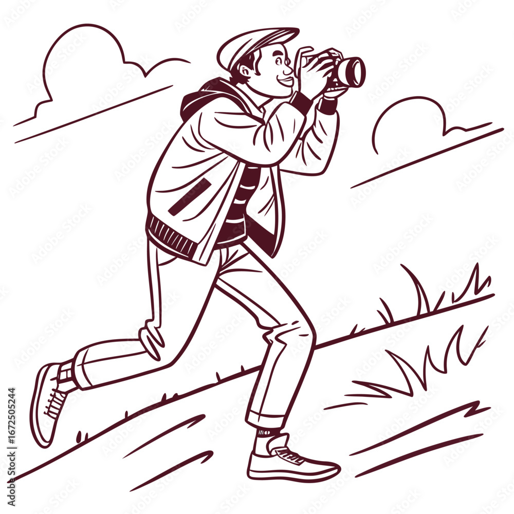 Fototapeta premium Capturing the Perfect Shot 