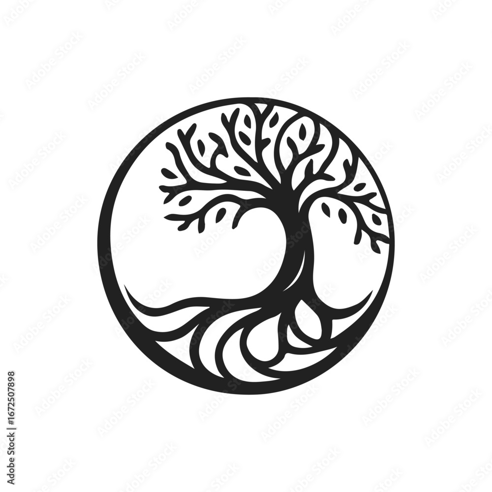 Naklejka premium Celtic Tree of Life svg