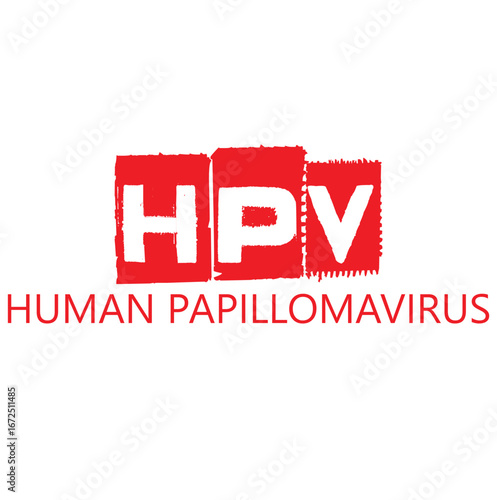 Vector graphic of HPV -Human papilloma virus vaccine Vector design background template. Vector illustration