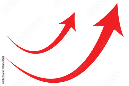 Free Download red curve arrows icon. eps 10 - GFXLoad