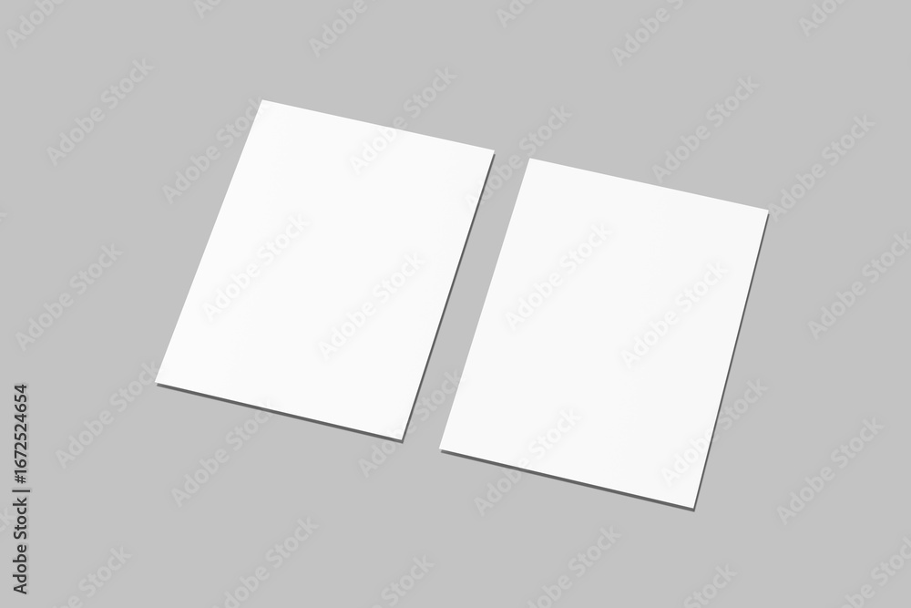 Fototapeta premium Realistic blank A4 Letterhead illustration for mockup