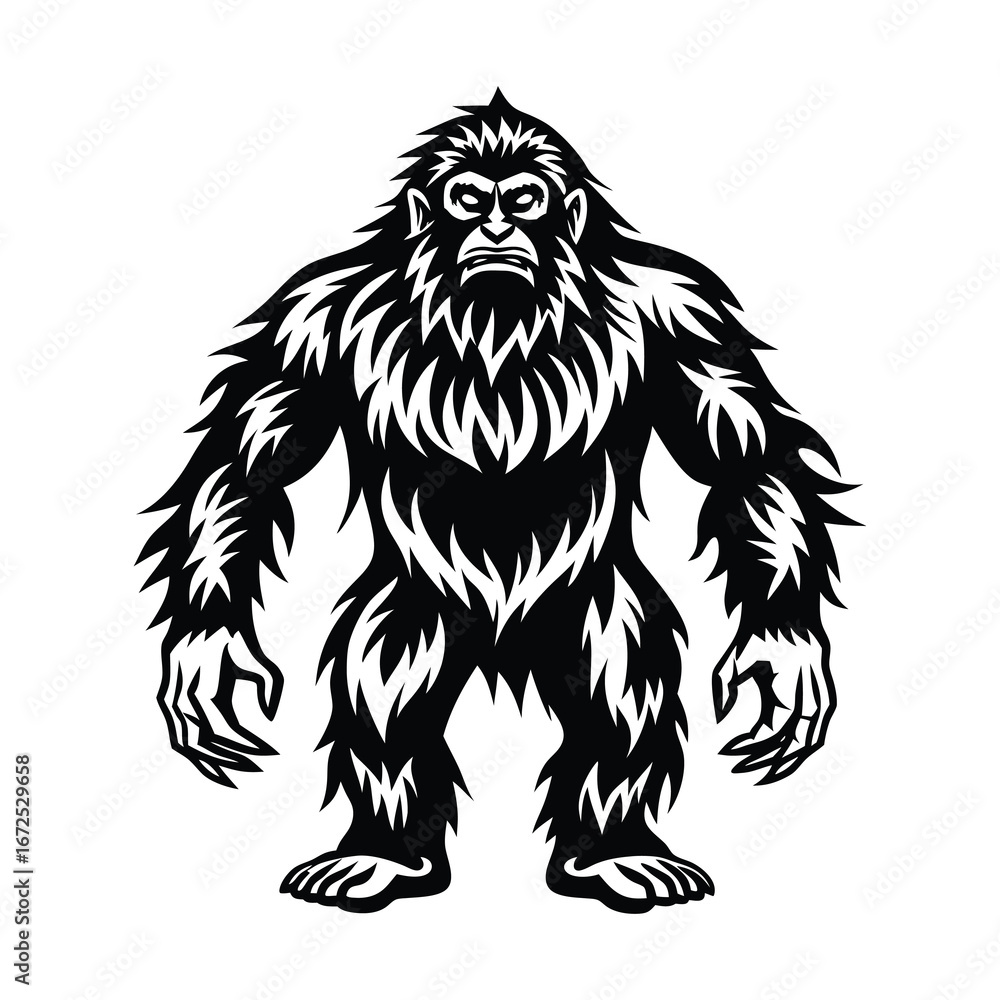 Obraz premium Bigfoot SVG