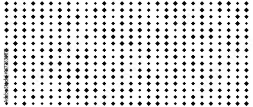 Minimalist geometric pattern background with black diamond shapes.