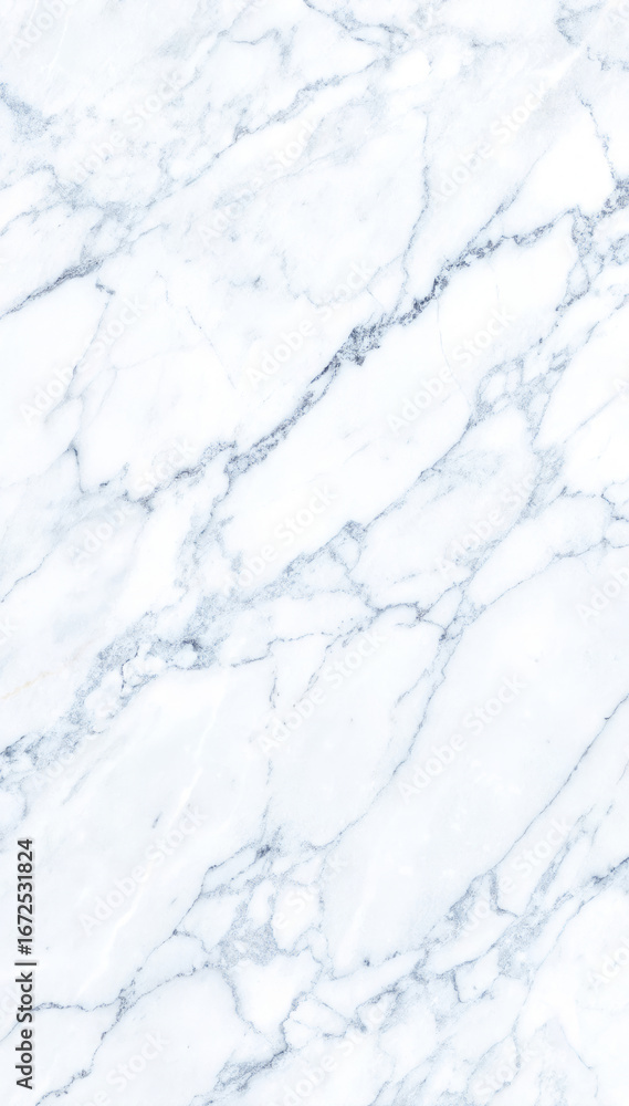 Obraz premium Elegant white marble texture with subtle gray veining, showcasing natural stone patterns, ideal for backgrounds, design projects, and interior decoration concepts, enhancing visual aesthetics