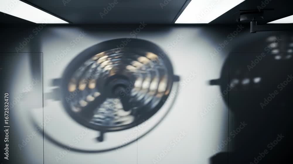 custom made wallpaper toronto digitalOperating room interior with surgical lights and medical equipment.