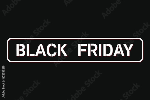 Black Friday stamp vector isolated for the annual Black Friday sales event