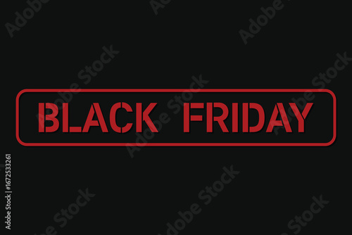 Black Friday stamp vector isolated for the annual Black Friday sales event