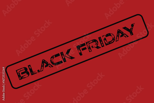 Black Friday stamp vector isolated for the annual Black Friday sales event