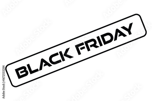 Black Friday stamp vector isolated for the annual Black Friday sales event