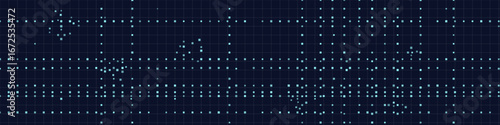 Digital matrix grid: abstract vector tech background with dotted pattern.