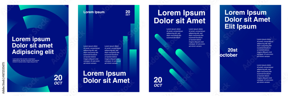 Obraz premium Poster modern template. Poster vector