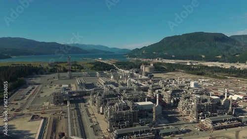 The process trains of a natural gas liquifaction plant in northern British Columbia, Part 2 