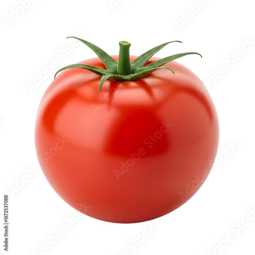 Wallpaper Mural A high-quality, professional-grade visual of a whole red tomato with a glossy skin, a versatile food fruit, completely visible and perfectly isolated on transparent background. Torontodigital.ca