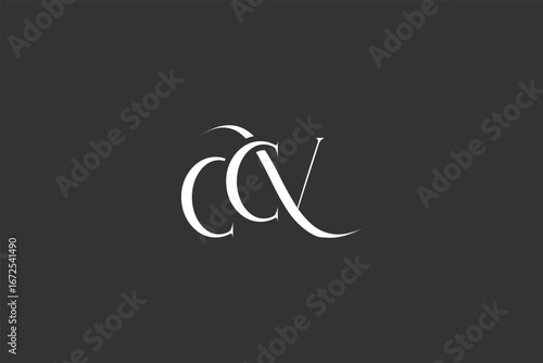 Initial CCV creative letter logo design. Elegant Monogram Logo Design with Decorative Elements and Typography