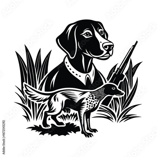 Wallpaper Mural Duck Hunting Dog Pointer Svg Torontodigital.ca