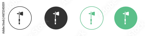 reflex hammer icons silhouette in flat black style.
