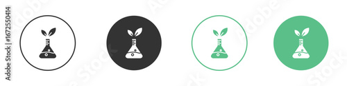 GMO icons silhouette in flat black style.
