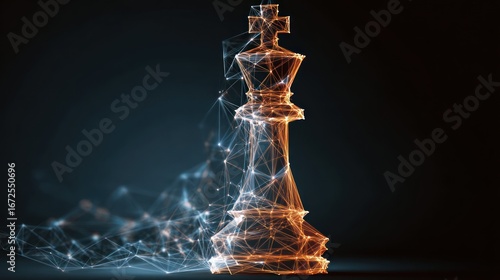 Abstract chess king (2)