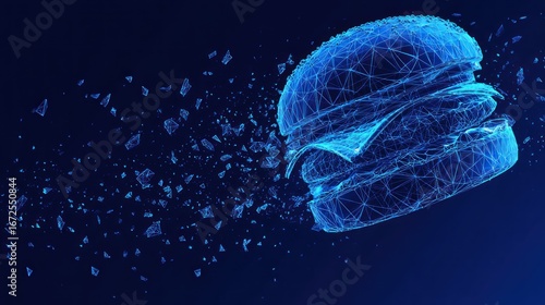 Abstract burger, digital art