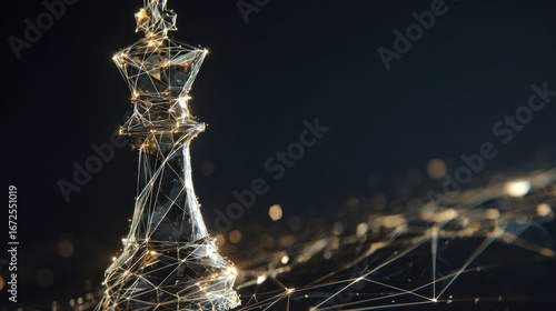 Abstract chess king (1)