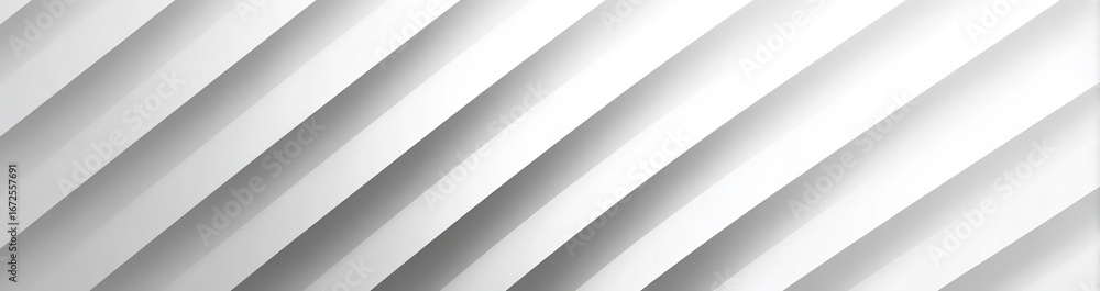 Fototapeta premium Modern abstract background with diagonal lines gradient in shades of white and gray color.