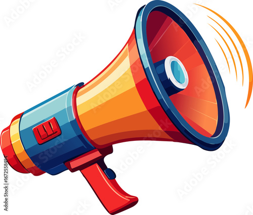 megaphone announcement loudspeaker