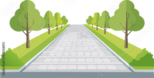 road in the park
