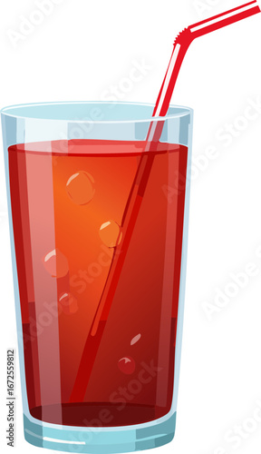 glass of red juice