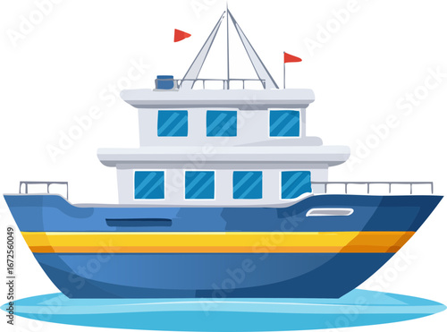 ship on the sea
