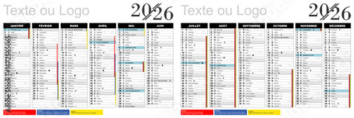 calendrier 2026