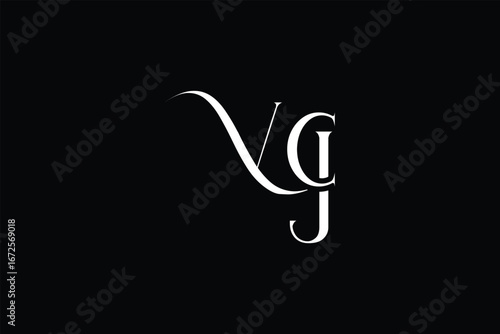 Initial VCJ creative letter logo design. Elegant Monogram Logo Design with Decorative Elements and Typography