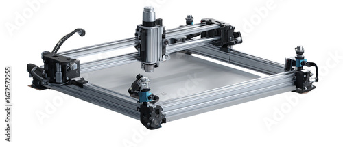 Precision cutting machine with adjustable frame