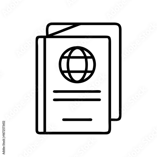 Passport identification document for international travel and visa application process guide