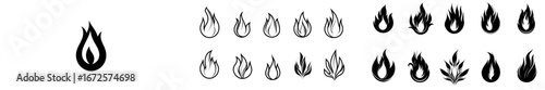 The Fiery Circle Logo is a bold and versatile design that incorporates a stylized flame emblem in both filled and outline versions, ideal for branding projects requiring a symbol of passion and