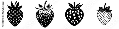 Strawberry Silhouette embodies a classic and timeless representation of the juicy fruit, ideal for various branding, marketing, and design endeavors